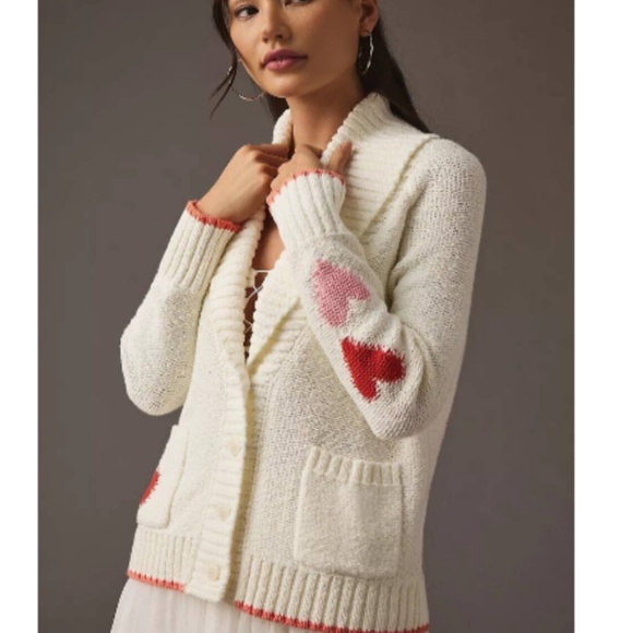 Maeve Sweaters - NWT Anthropologie Maeve Heart Cardigan Sweater, M